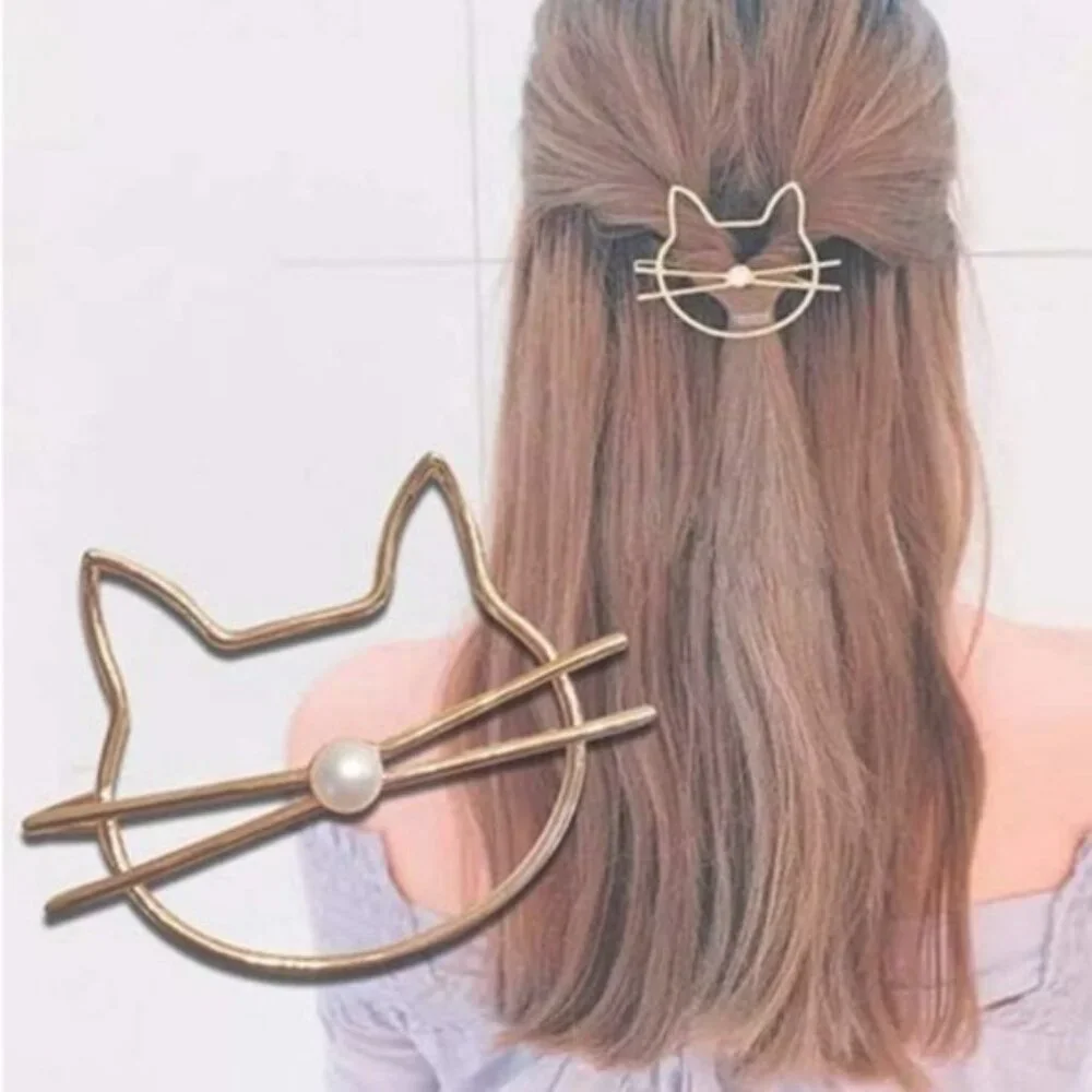 Brandy Melville Gold Metal Cat Whiskers Hair Clip